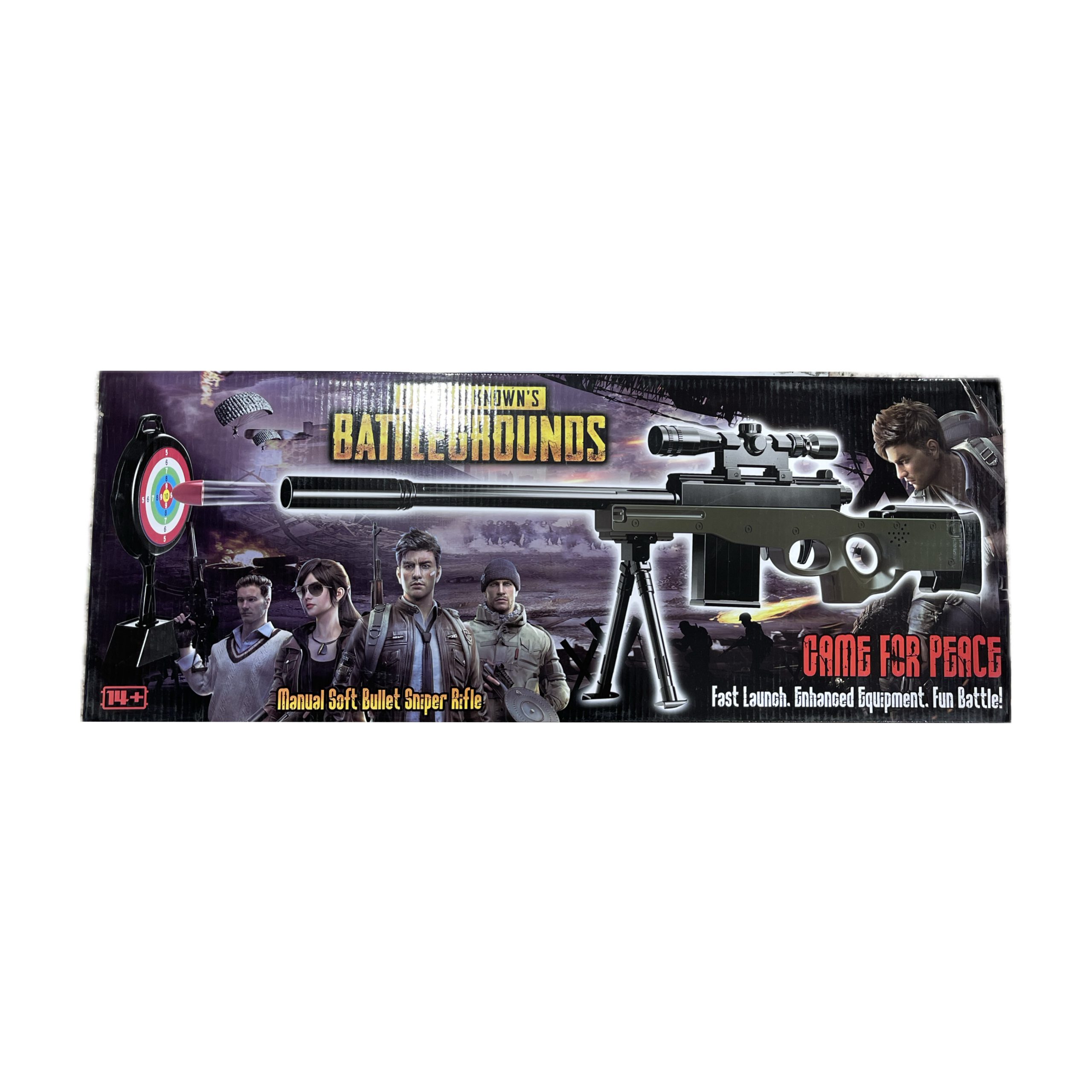 تفنگ اسنایپر PUBG مدل Manual Soft Bullet Sniper Rifle | با گلوله اسفنجی