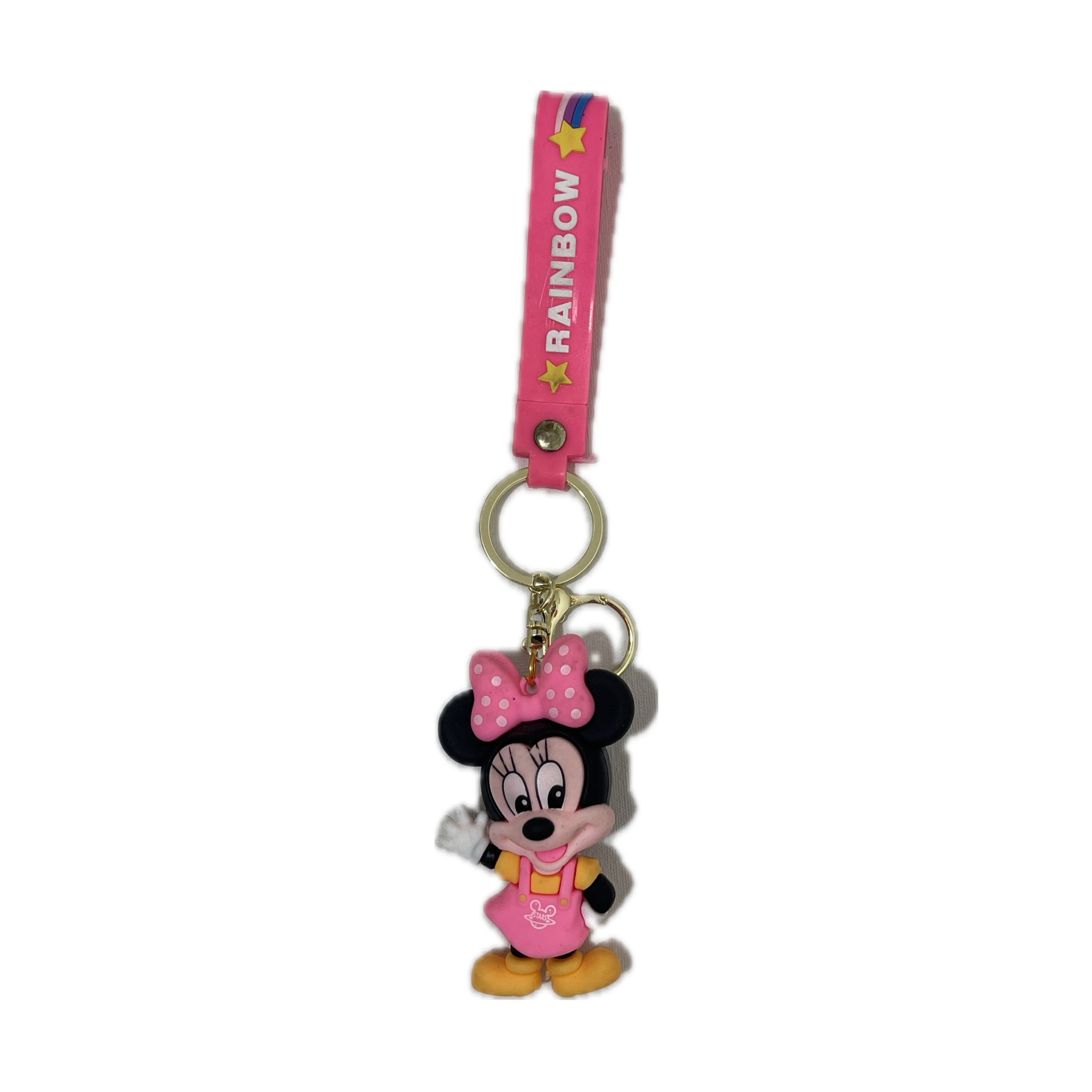 جا کلیدی و آویز سیلیکونی فلز طلایی زن میکی موس