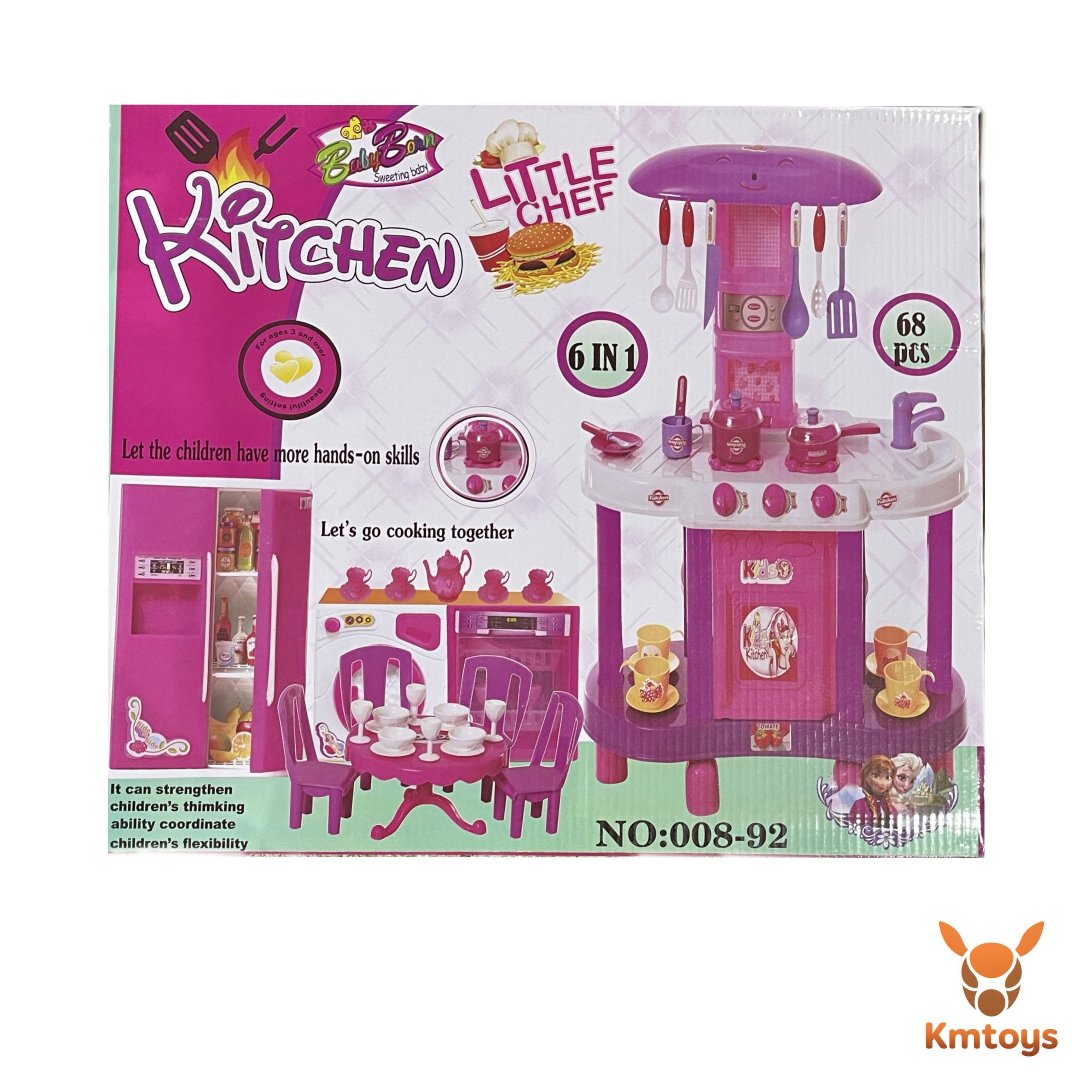 ست اجاق گاز وسایل آشپزی کودک بزرگ